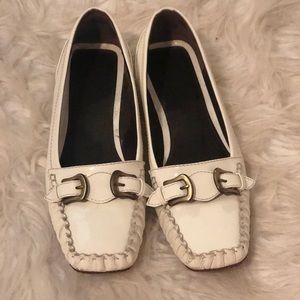 White Fendi Loafers